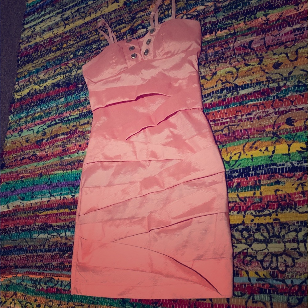 Pink party dress